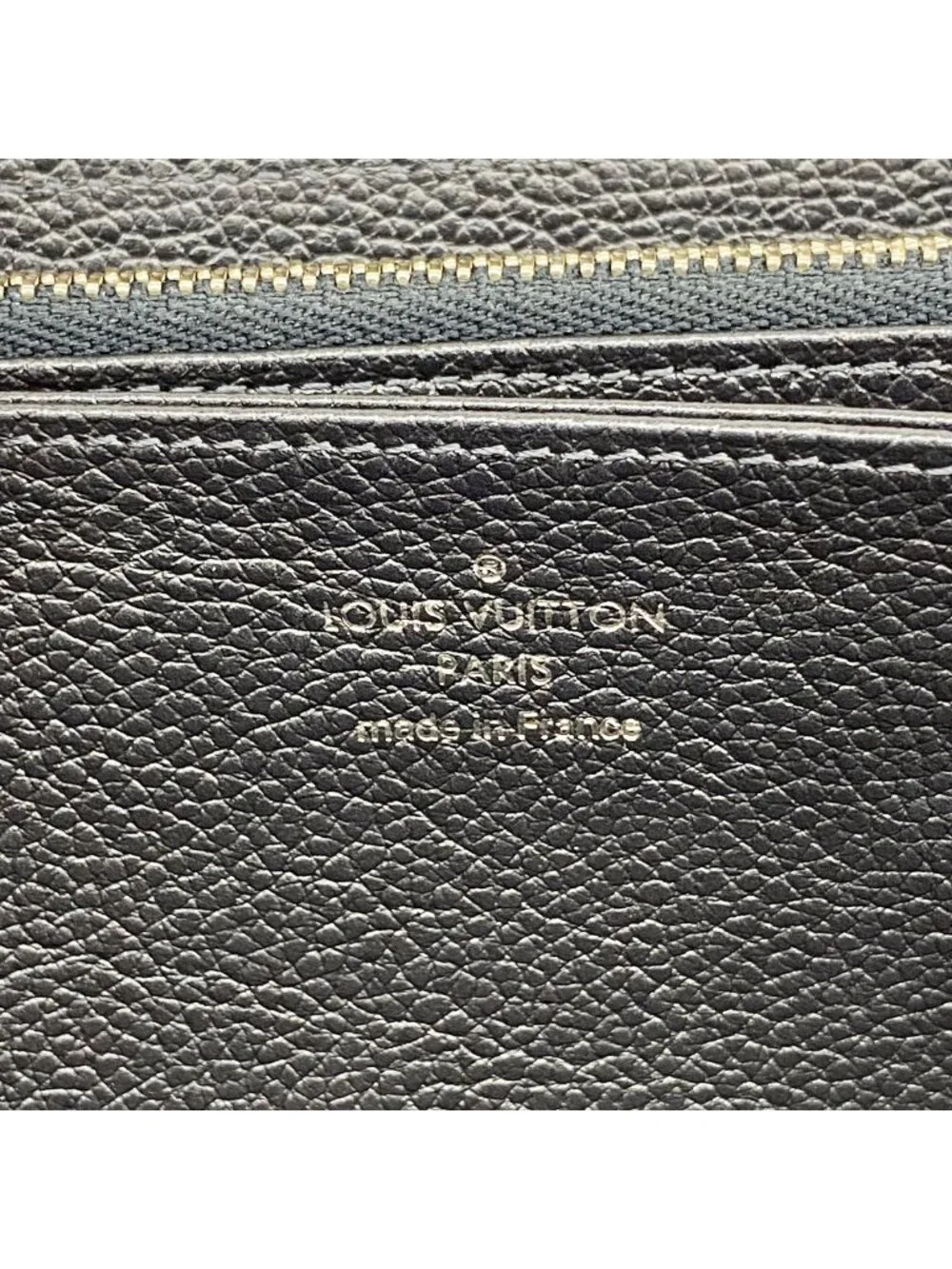 Louis Vuitton Wallet Monogram Empreinte Flower Studs Zippy Marine Metal